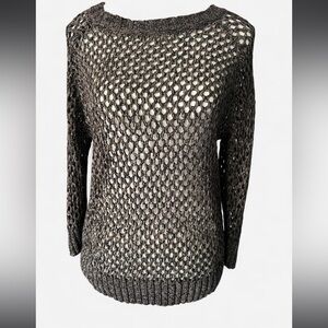 Open-Knit Dark Green Women’s Sweater